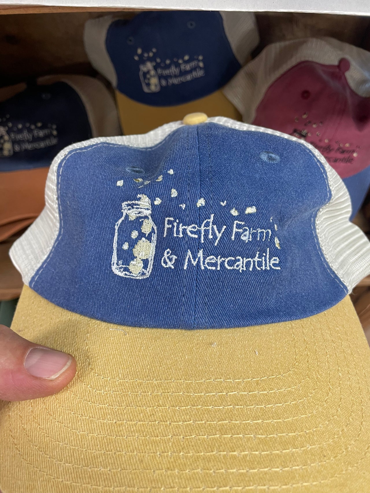 Firefly Farm & Mercantile Trucker Style Hat, Unstructured Fit