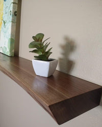 Thumbnail for Live Edge Black Walnut Floating Shelf