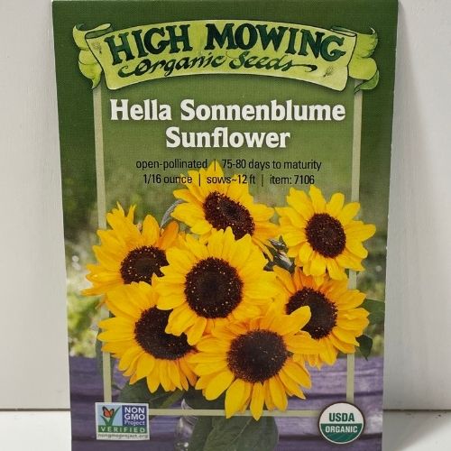 Organic Hella Sonnenblume Sunflower Open Pollinated Seeds