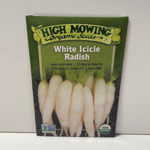 White Icicle Radish, Organic