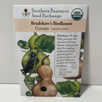 Thumbnail for Bradshaw's Birdhouse Gourd Seeds, Heirloom, Organic