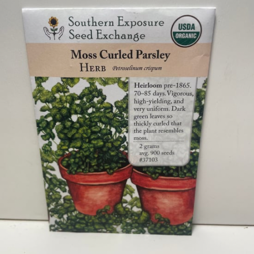 Moss Curled Parsley Seeds, Organic, Heirloom