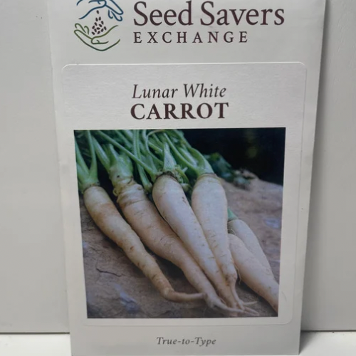 Lunar White Carrot Seeds, 1600's Heirloom