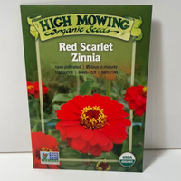 Thumbnail for Red Scarlet Zinnia Seeds, Organic