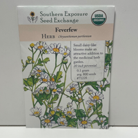 Thumbnail for Feverfew Herb Seeds, Ancient Heirloom, Organic