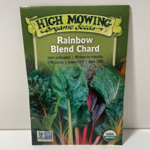 Rainbow Blend Chard Seeds, Swiss Chard, Organic