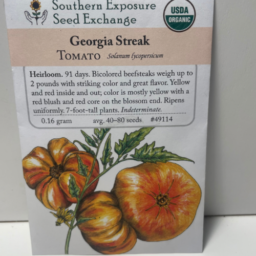 Georgia Streak Tomato Seeds, Heirloom, Organic