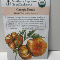 Thumbnail for Georgia Streak Tomato Seeds, Heirloom, Organic