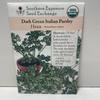 Thumbnail for Dark Green Italy Parsley Seeds, Heirloom, Organic