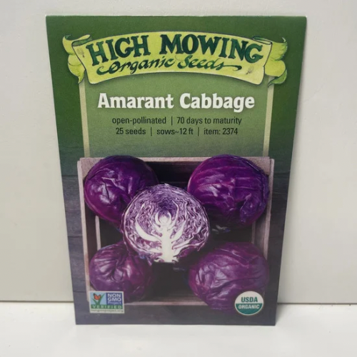 Amarant Cabbage Seeds, Organic