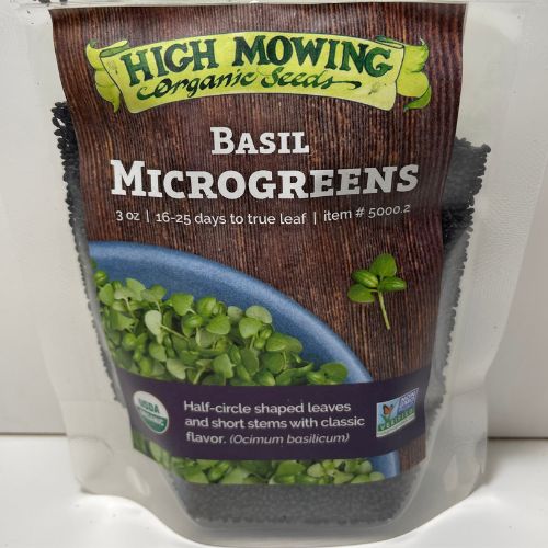 Basil Microgreen Seeds, Organic