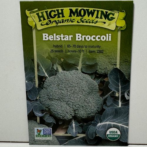 Belstar Broccoli, F1, Organic, Non GMO