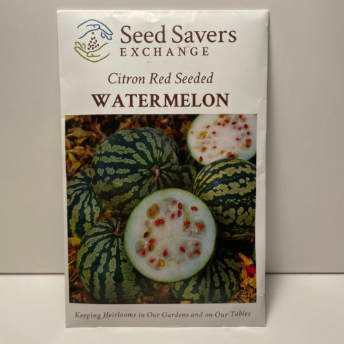Citron Red Seeded Watermelon Seeds, Heirloom
