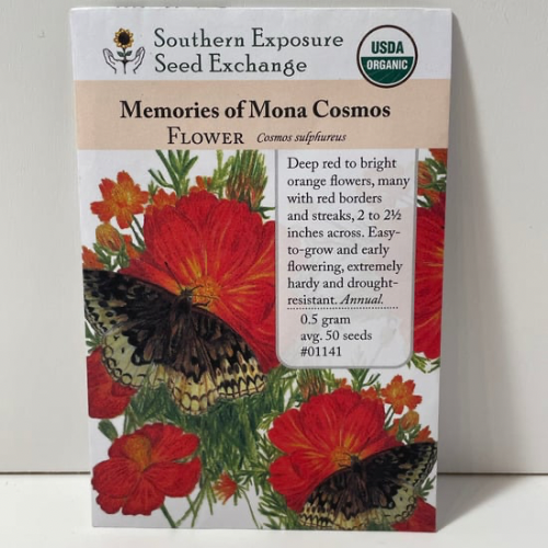 Memories of Mona's Cosmos Seeds, Organic