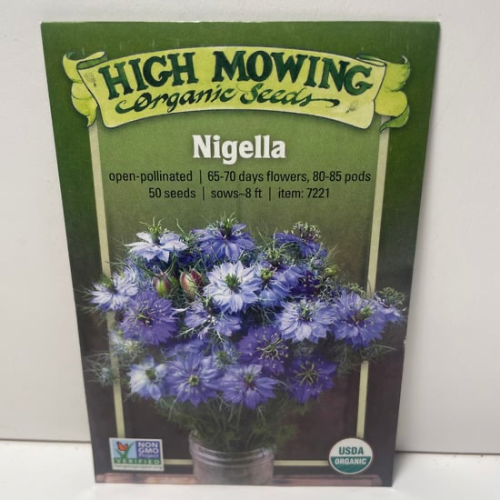 Nigella, Love-In-A-Mist, Ancient Heirloom Organic