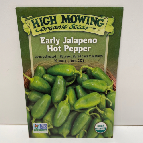 Early Jalapeno Pepper Seeds, Organic