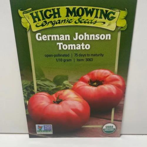 German Johnson Tomato Seeds, Organic