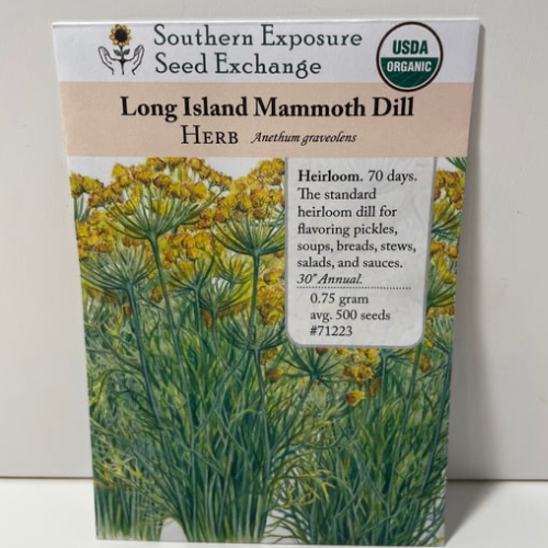 Long Island Mammoth Dill Seeds, Organic