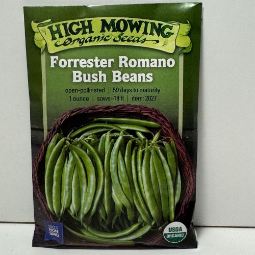 Forrester Romano Bush Bean, Organic