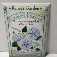 Thumbnail for Glacier Star Morning Glory Flower Seeds, Baby Blue Morning Glory Heirloom
