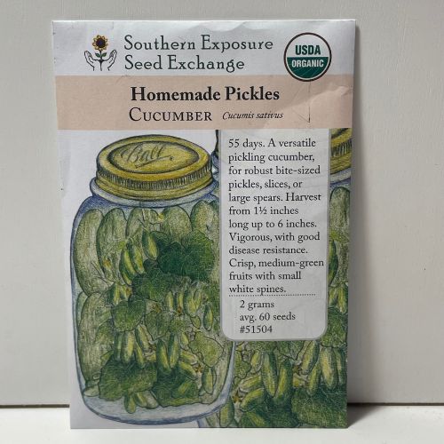 Homemade Pickles Cucumber Seeds, Organic