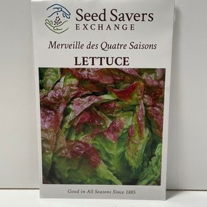 Merveille des Quatre Saisons Lettuce, 1885 Heirloom Seedsavers Exchange