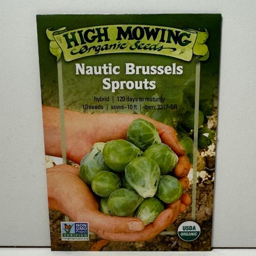 Nautic Brussels Sprouts Seed, F1, Organic,