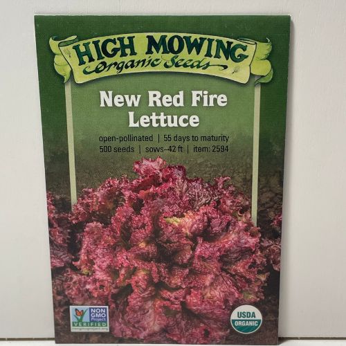 New Red Fire Lettuce Seeds, Organic