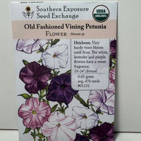 Thumbnail for Old-Fashioned Vining Petunia Flower, 1800's Heirloom, Organic