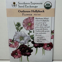 Thumbnail for Outhouse Hollyhock Flowers, early 1900's Heirloom, Organic