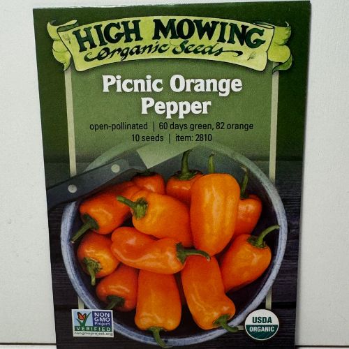 Orange Picnic Pepper, Organic