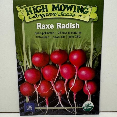 Raxe Radish, Organic, Heat Resistat Radish, High Mowing Organics