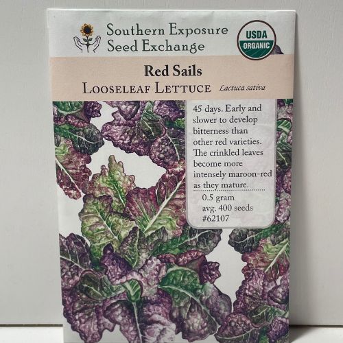 Red Sails Looseleaf Lettuce Seeds, Organic