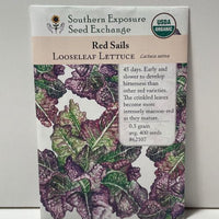 Thumbnail for Red Sails Looseleaf Lettuce Seeds, Organic