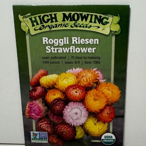 Roggli Riesen Strawflower Mixture Flower, Organic