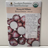 Thumbnail for Rossa di Milano Onion Seeds, Long Day, Heirloom, Organic
