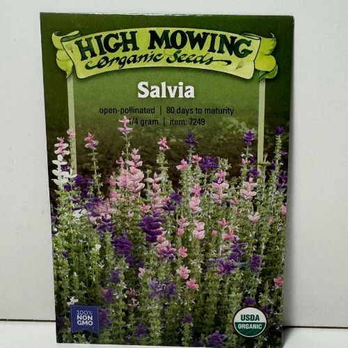 Salvia Seeds, Mixed Colors, Organic