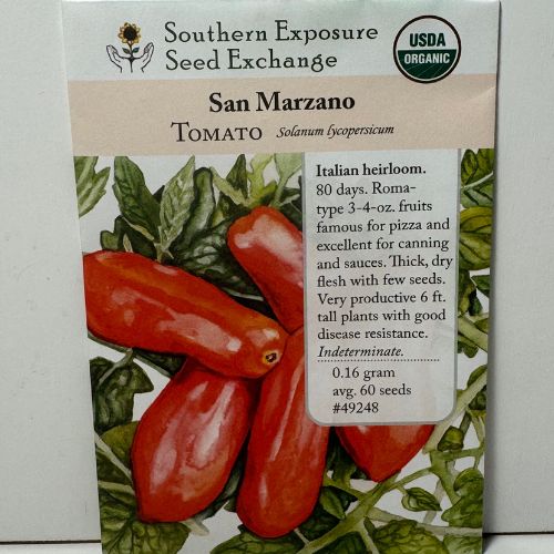 San Marzano Tomato, pre 1700's Heirloom, organic