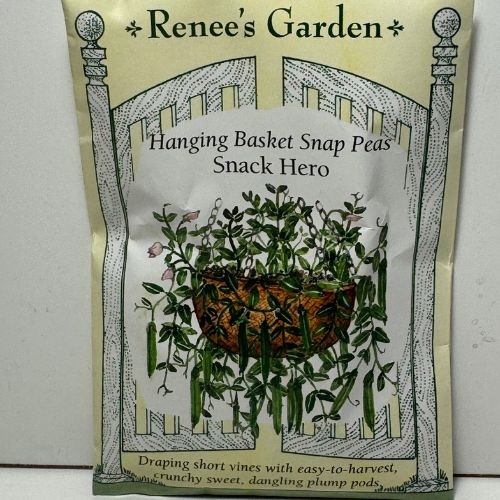 Snack Hero Snap Peas, Container or Hanging Baskets, Renee's Garden Seeds