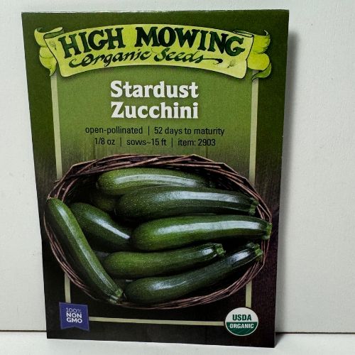 Stardust Zucchini Seeds, Organic