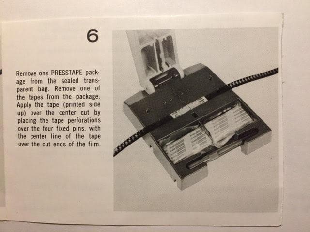 Super 8 KODAK Style Film Press Tapes, Presstapes for Movie Film Splicing: New Stock Super 8 presstapes