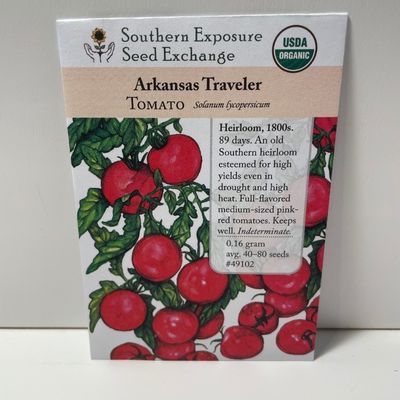 Arkansas Traveler Tomato 1800's Heirloom, Organic