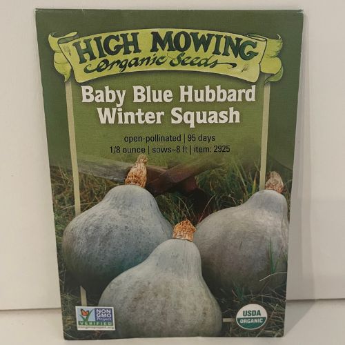 Organic Baby Blue Hubbard Squash Seeds