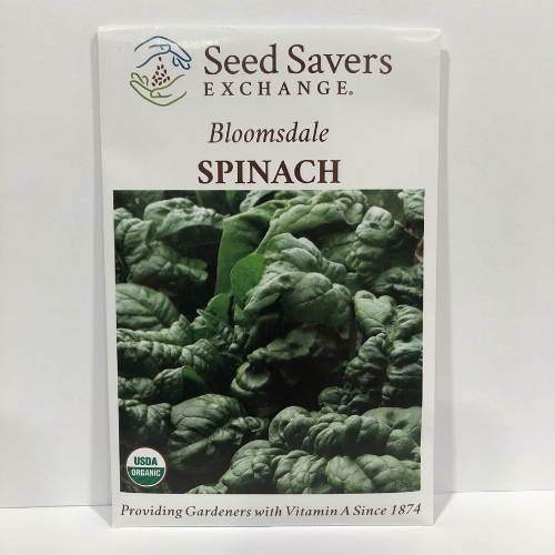 Bloomsdale Spinach, 1874 Heirloom, Organic