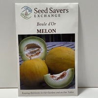Thumbnail for Boule d'Or Melon Heirloom Open-Pollinated Seeds