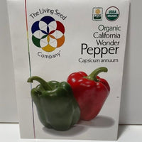 Thumbnail for Organic California Wonder Pepper Heirloom Seeds