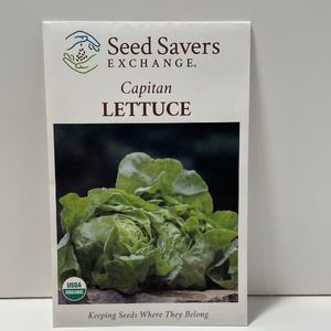 Organic Capitan Lettuce Open-Pollinated Seeds