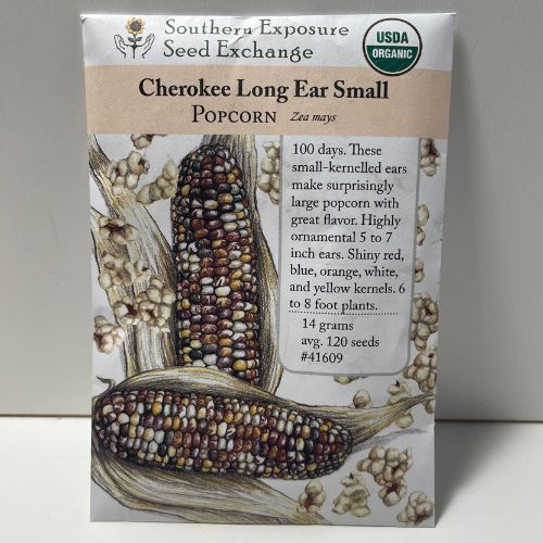 Organic Cherokee Long Ear Small Popcorn Seeds