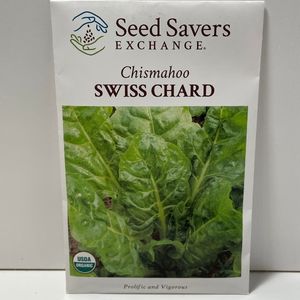 Organic Chismahoo Swiss Chard Heirloom Open Pollinated Seeds