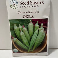 Thumbnail for Organic Clemson Spineless Okra Heirloom Open Pollinated Seeds